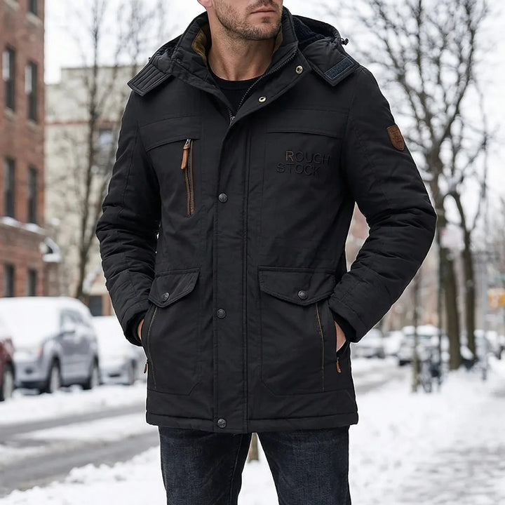 Arctovex - Parka de invierno con capucha y forro polar