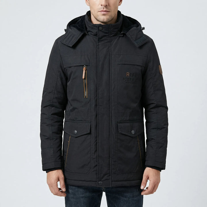 Arctovex - Parka de invierno con capucha y forro polar