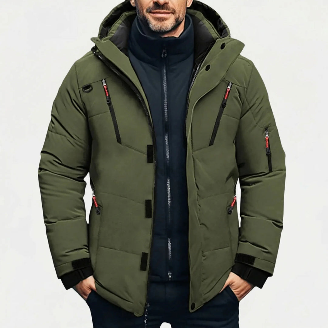 Arctovex - Chaqueta de invierno con capucha y aislamiento térmico para hombre