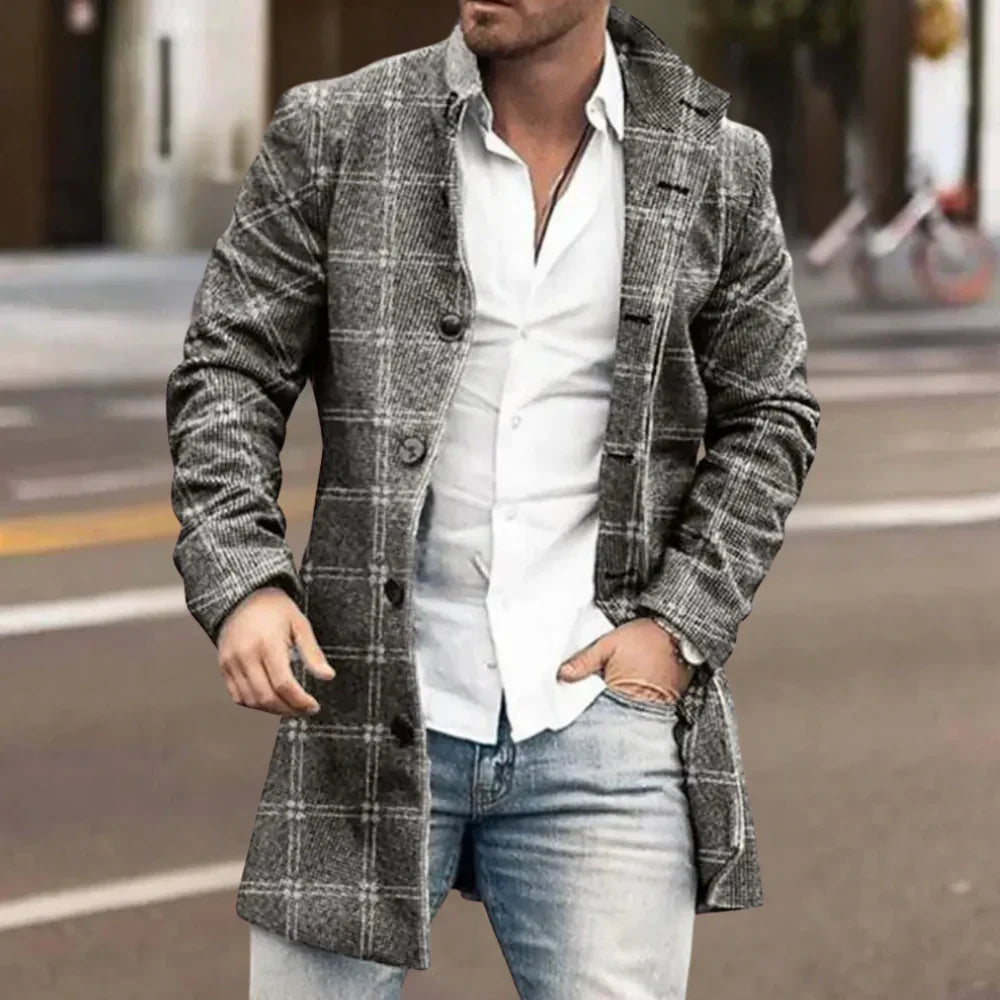 Abrigo de invierno elegante para hombre
