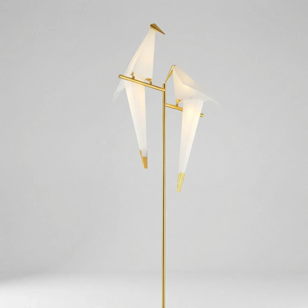 Aviorra - Lámpara de pie con forma de pájaro de origami
