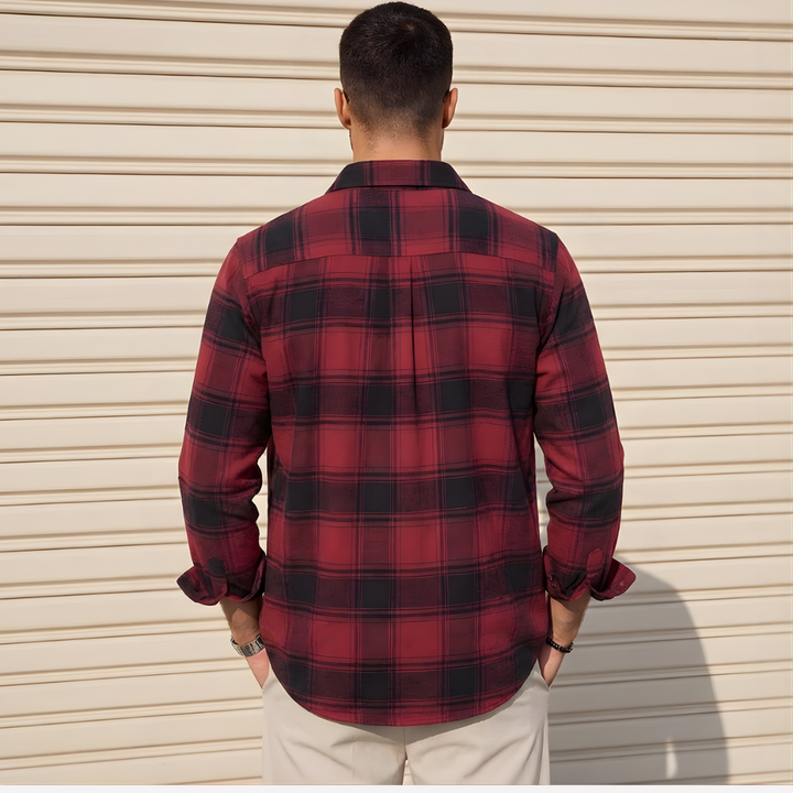 Camisa de Flanela a Cuadros para Hombres