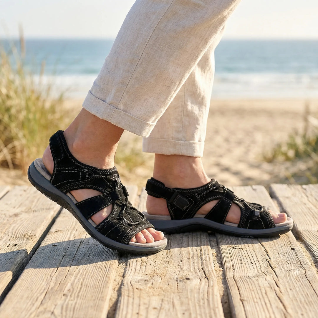 Beachway - Sandalias planas sin cordones