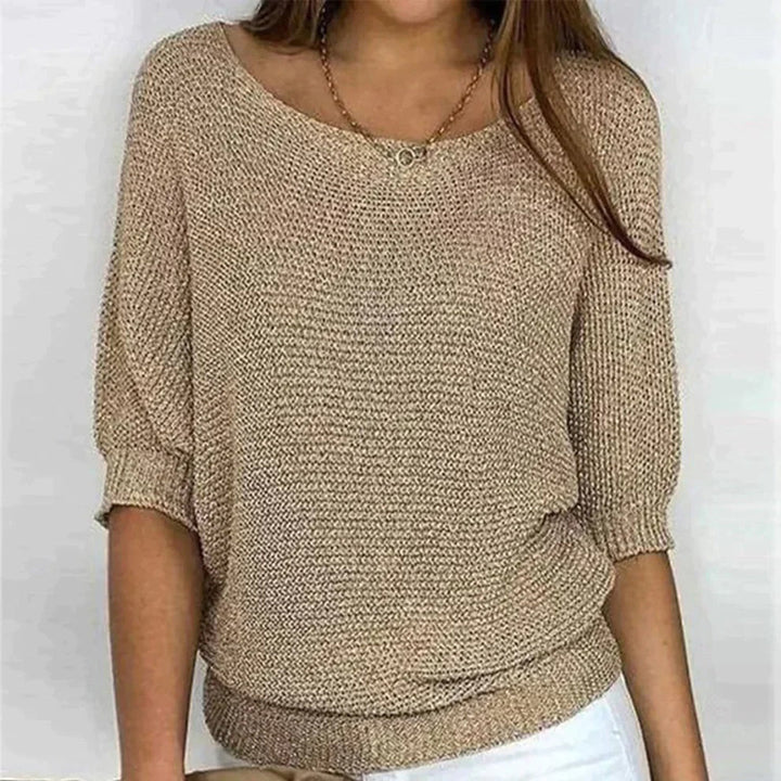Jersey oversize liso y desenfadado para mujer: sencillez y comodidad para un estilo diario sin complicaciones