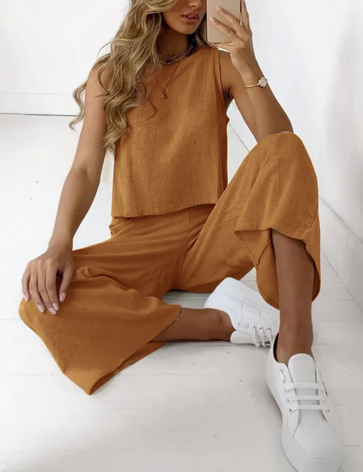 Conjunto Estiloso de Dos Piezas para Mujer