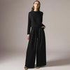 Elegante conjunto de dos piezas con pantalones palazzo