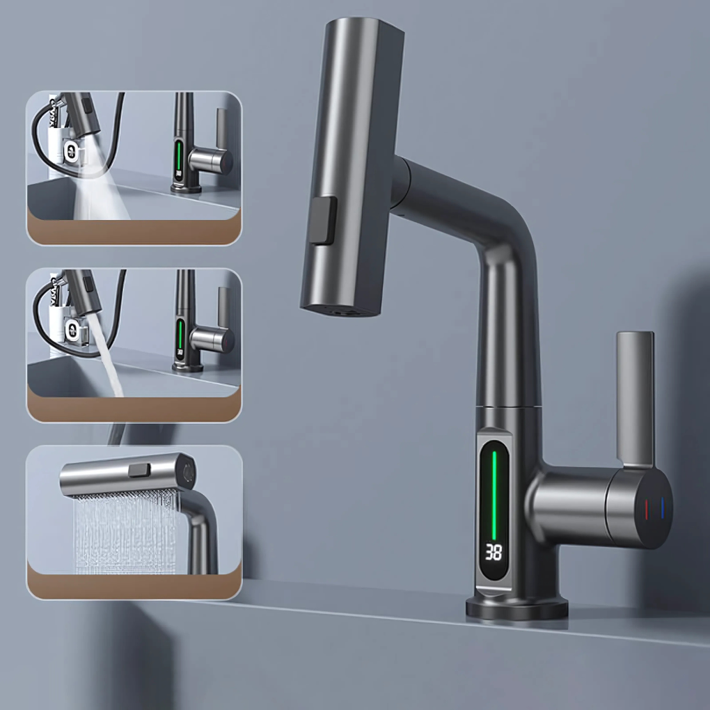 Grifo LED Flexible para Cocina y Baño
