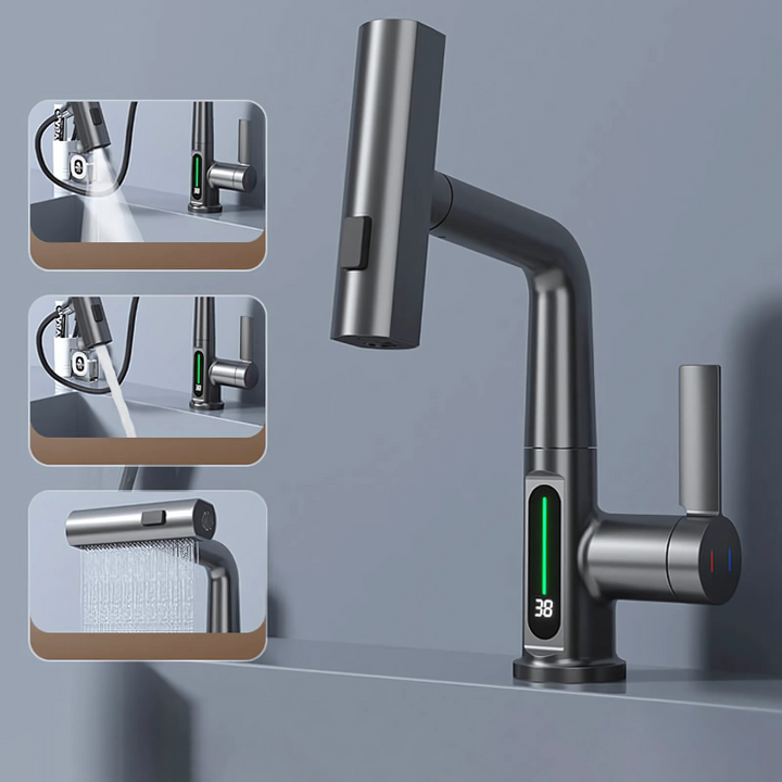Grifo LED Flexible para Cocina y Baño