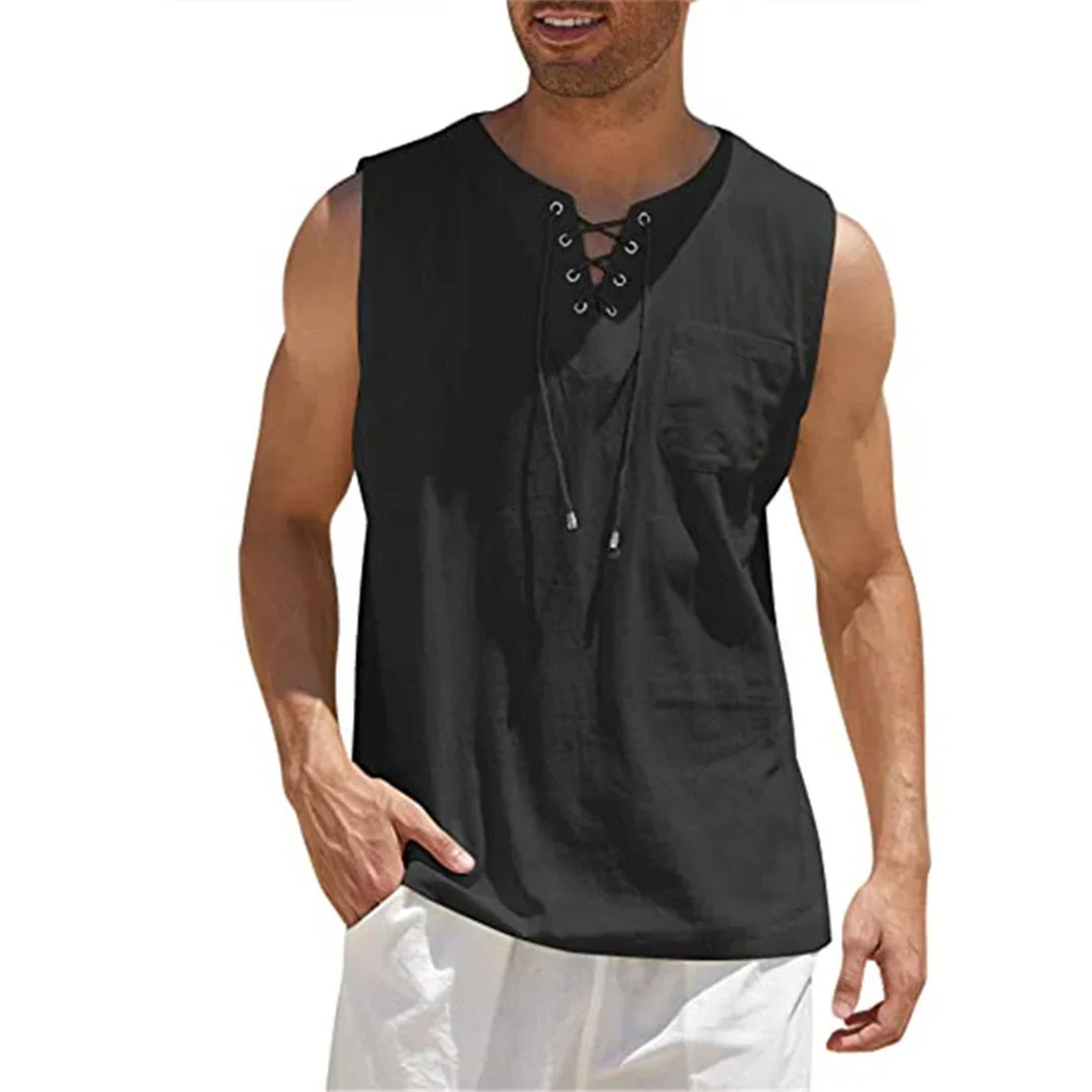 Camisa de lino casual para hombres