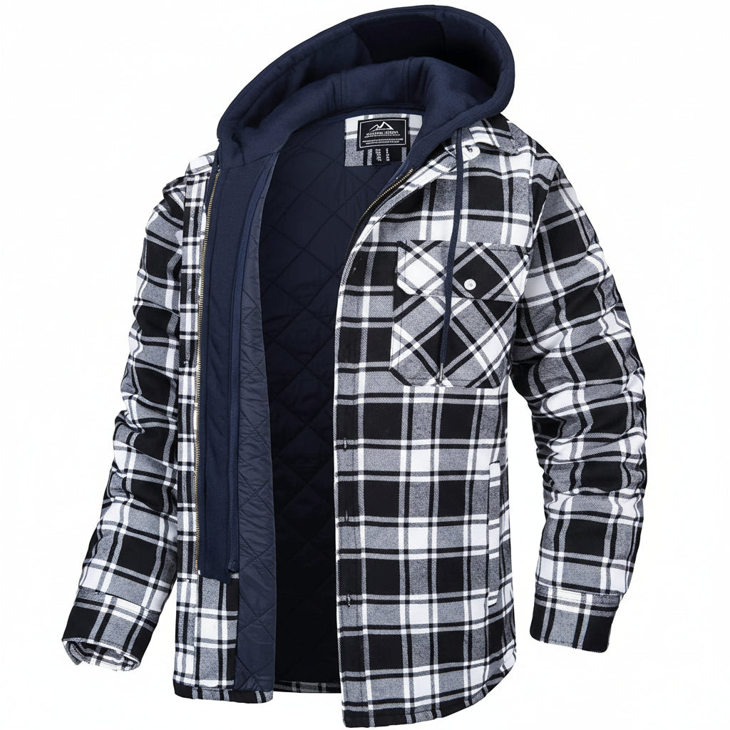 Chaqueta con Capucha de Media Temporada para Hombres