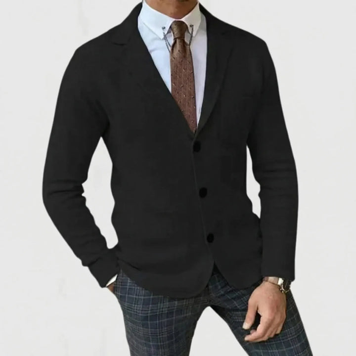 BlazKnox - Blazer de punto con solapa de muesca