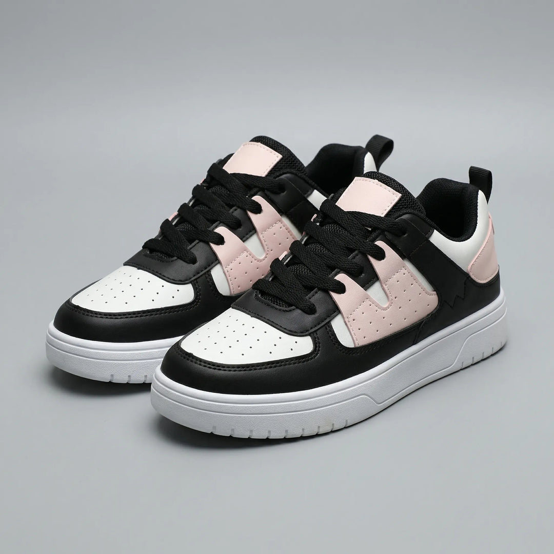 Bloompace - Zapatillas bajas con cordones y bloques de color