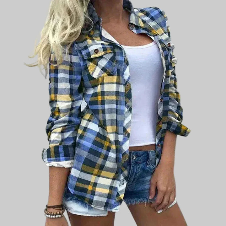 Blusa de Mujer con Diseño de Cuadro Timeless