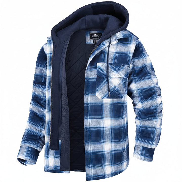 Chaqueta con Capucha de Media Temporada para Hombres