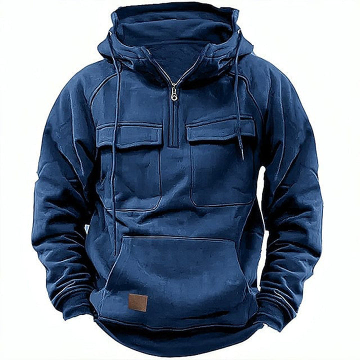 Sudadera con capucha de estilo retro de moto para hombre: el estilo robusto se une a la comodidad diaria