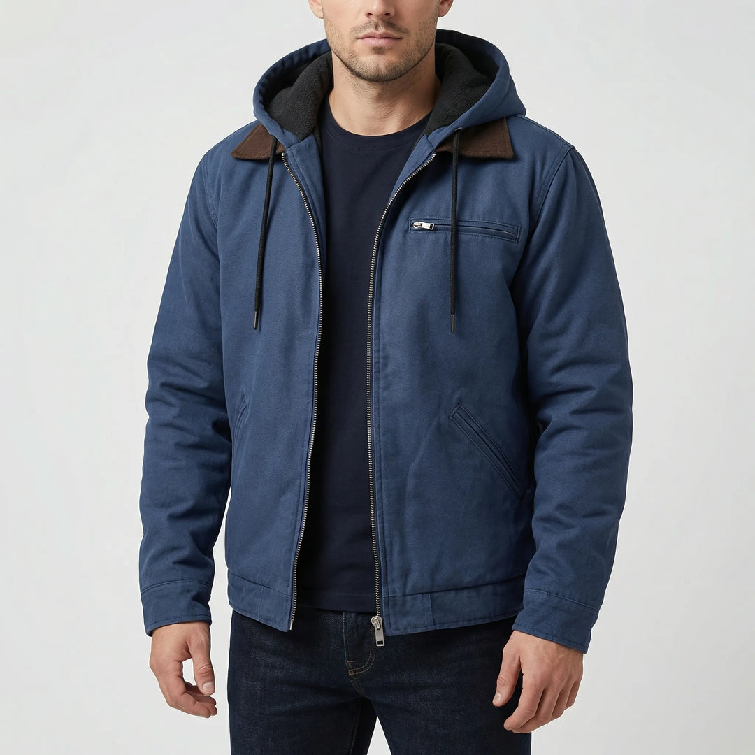 Brackford - Chaqueta con capucha y cremallera forrada de felpa