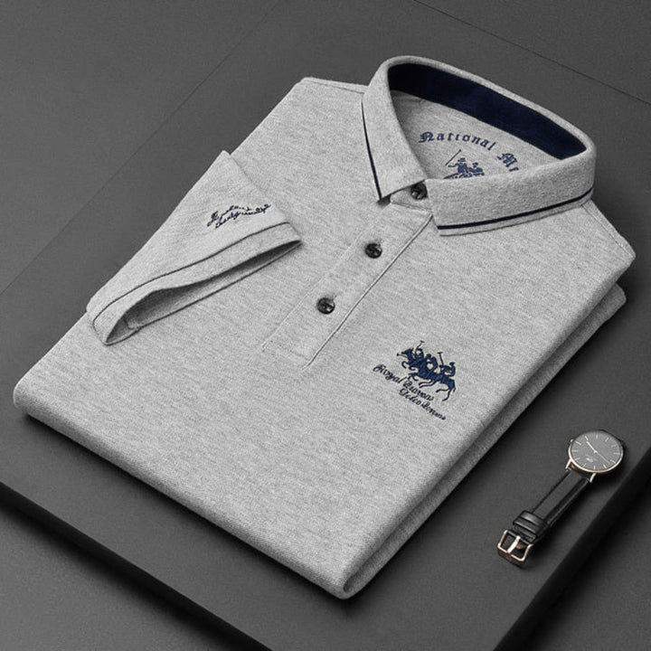 Camisa Polo Casual con Botones para Hombres
