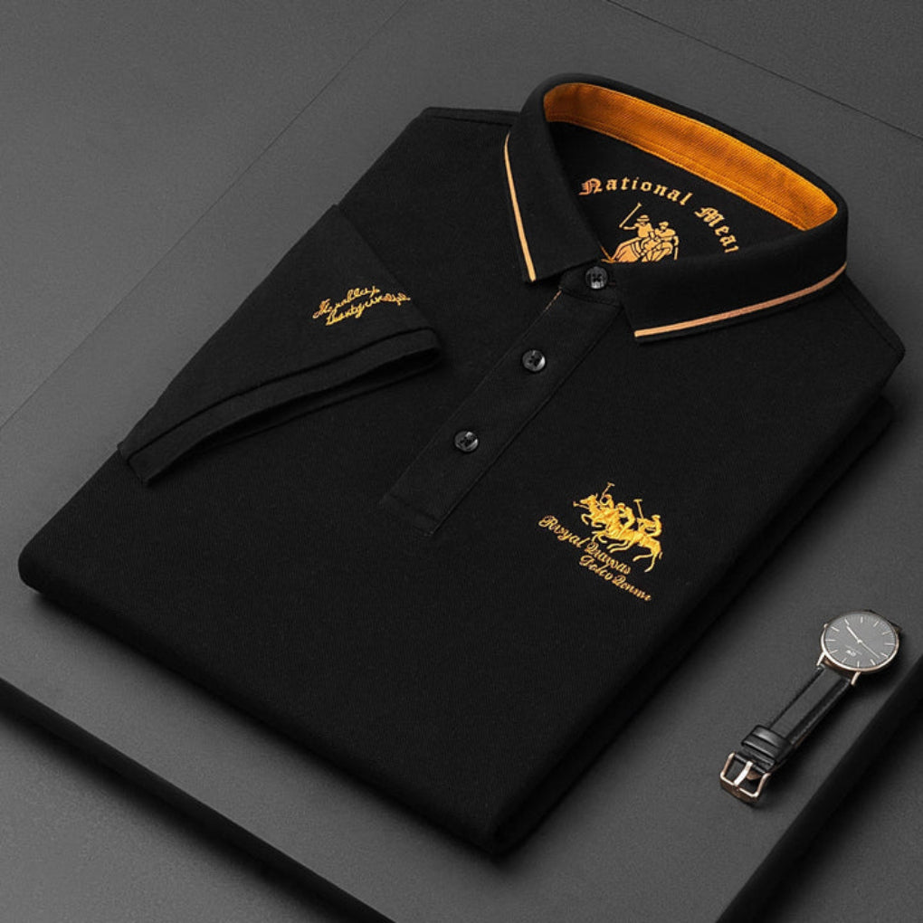 Camisa Polo Casual con Botones para Hombres