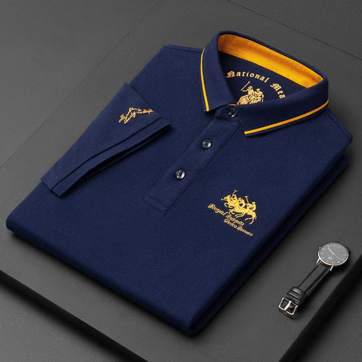 Camisa Polo Casual de Botón para Hombres