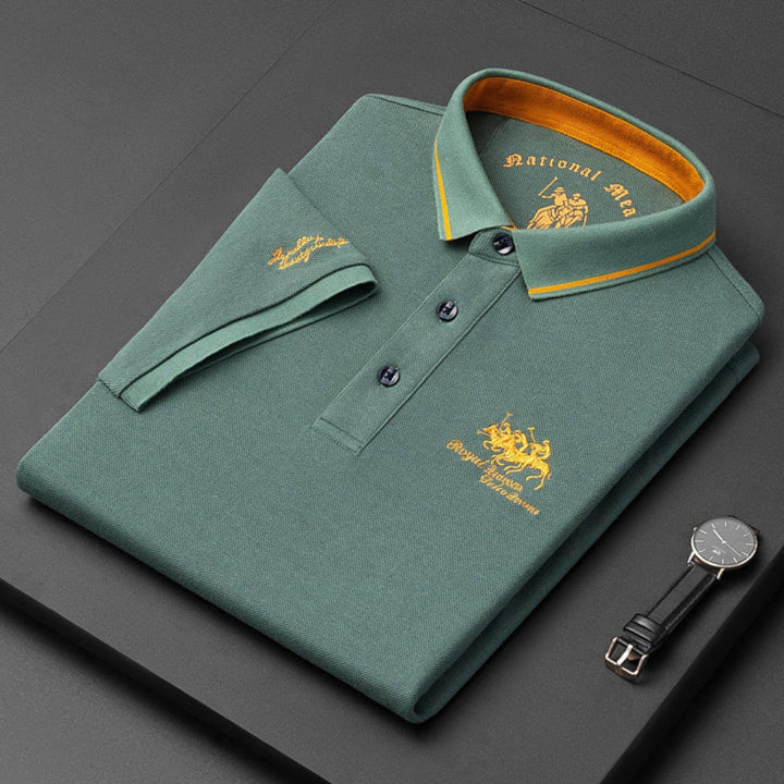 Camisa Polo Casual con Botones para Hombres