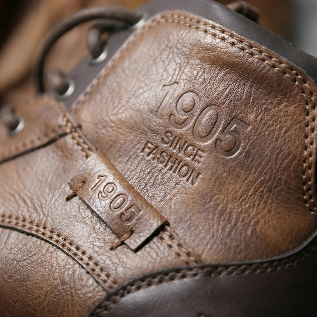 Bravonx - Botín con cordones para hombre