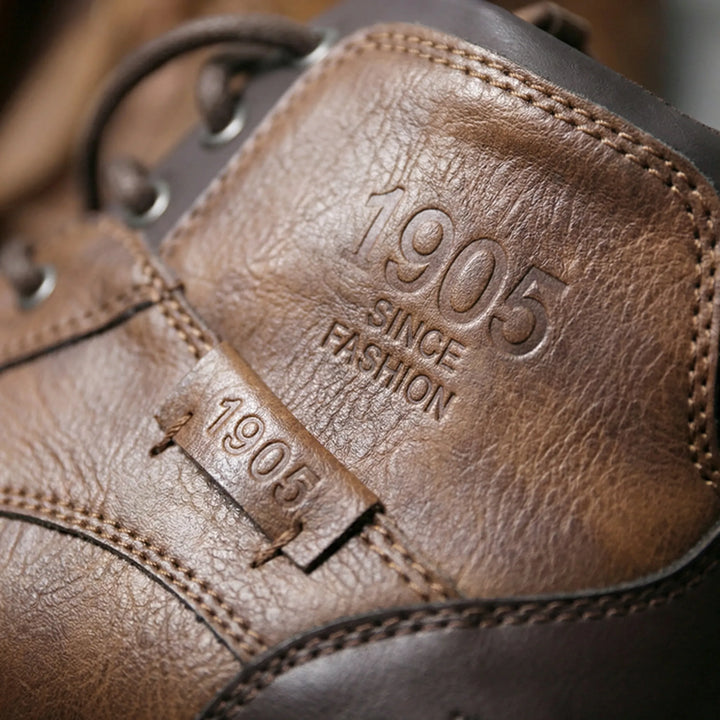Bravonx - Botín con cordones para hombre