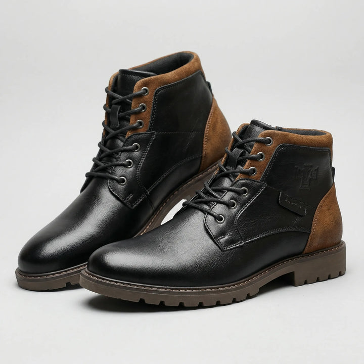 Bravonx - Botín con cordones para hombre
