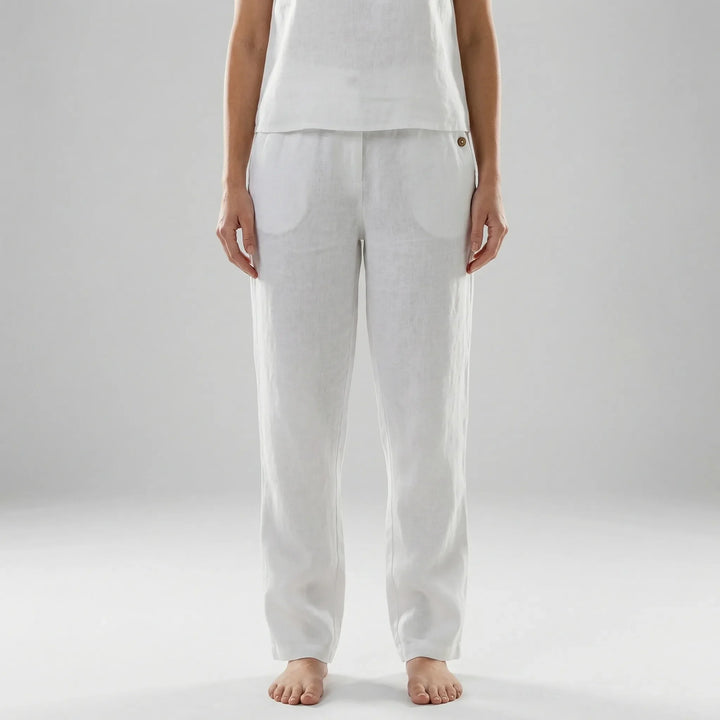 Brelova - Pantalones de pierna ancha y corte relajado