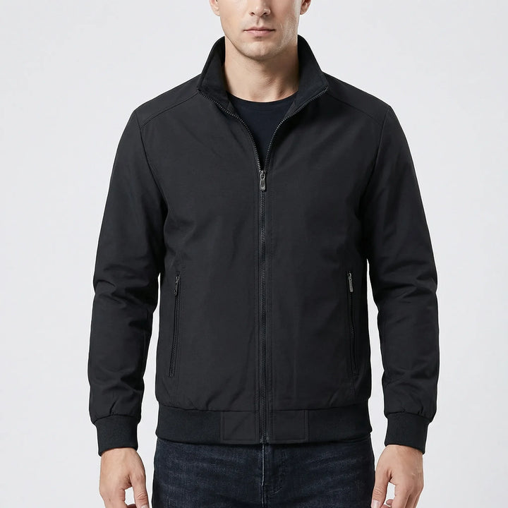 Brezzon - Chaqueta cortavientos con cuello alto para hombre