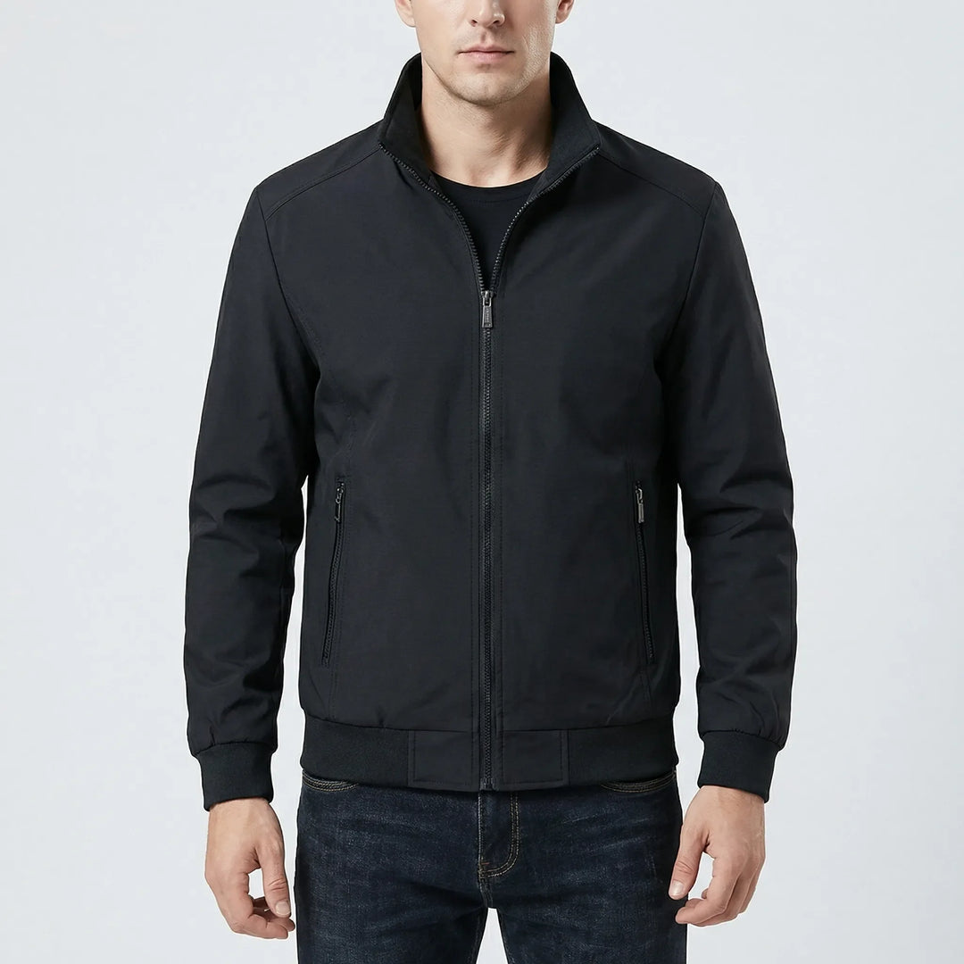 Brezzon - Chaqueta cortavientos con cuello alto para hombre