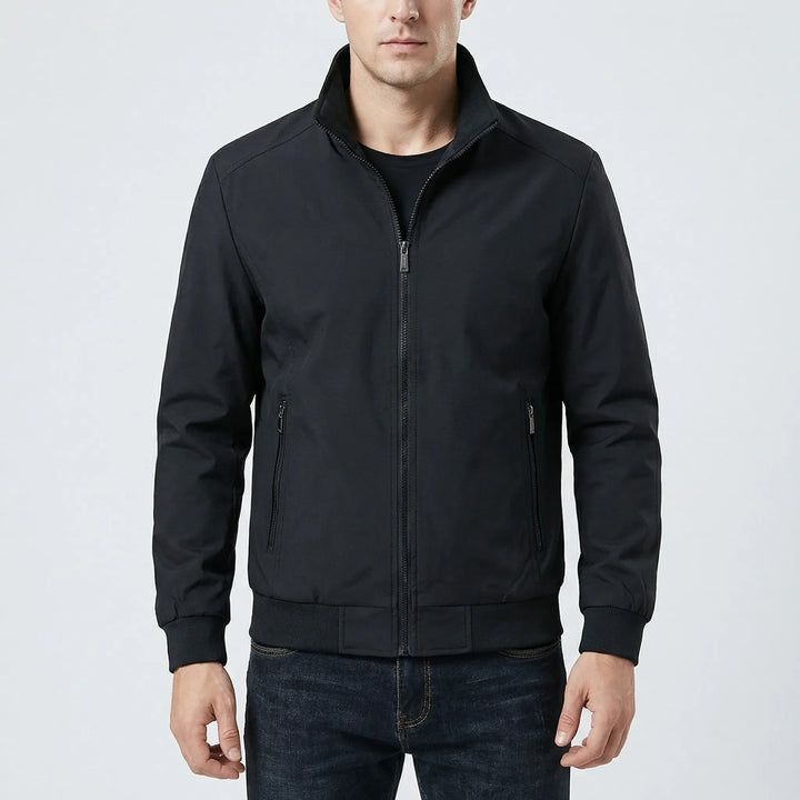Brezzon - Chaqueta cortavientos con cuello alto para hombre