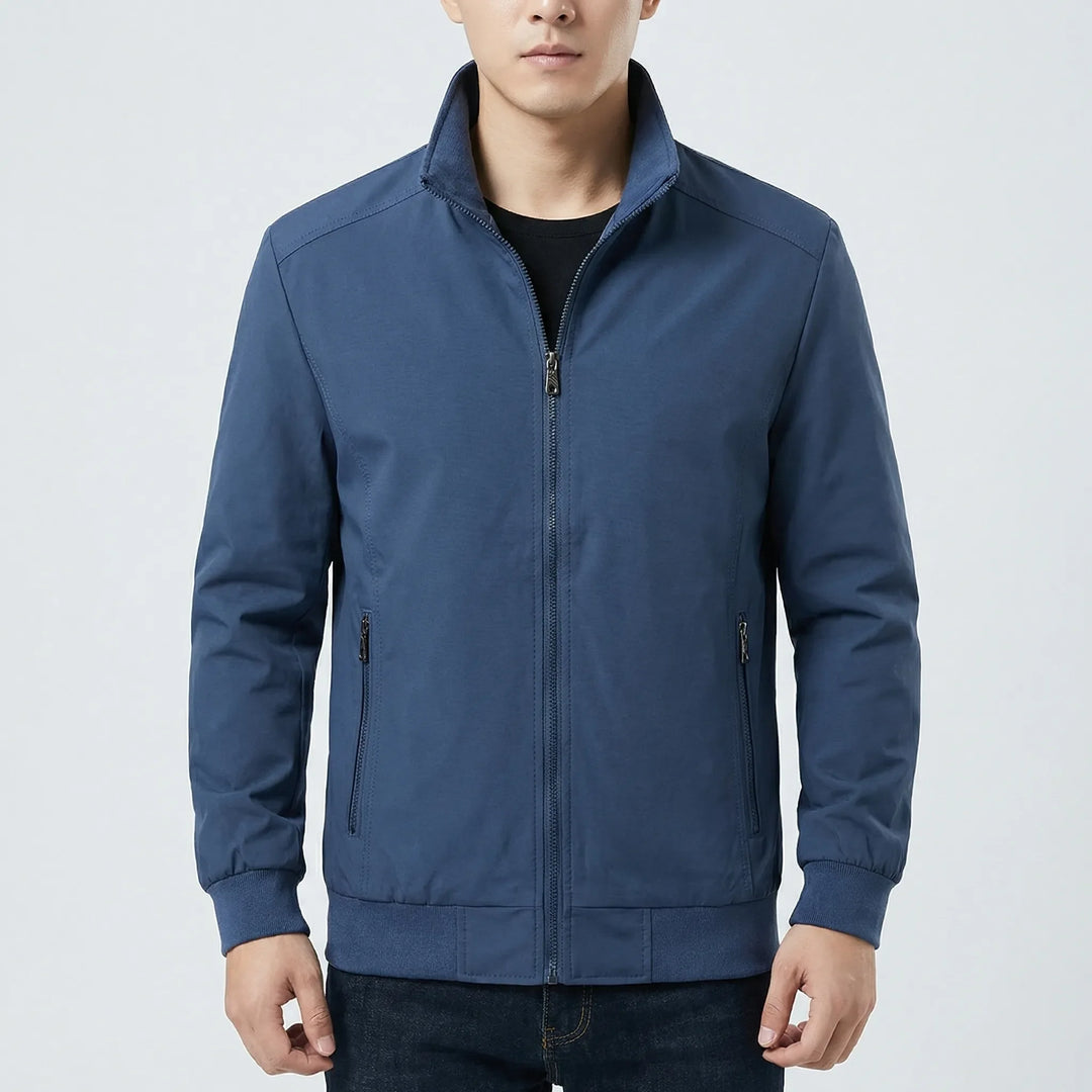 Brezzon - Chaqueta cortavientos con cuello alto para hombre