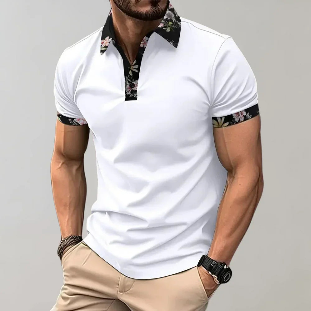Camisa Polo de Manga Corta Ajuste Clásico para Hombres