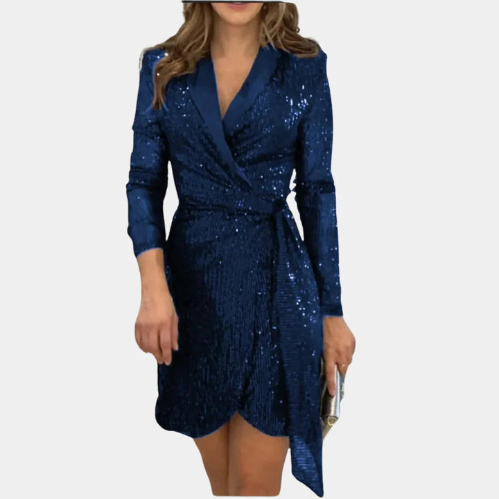 Elegante vestido tipo blazer para mujer: sofisticación chic con un toque glamuroso