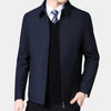 Chaqueta de Otoño para Hombres con Cremallera y Collar Clásico