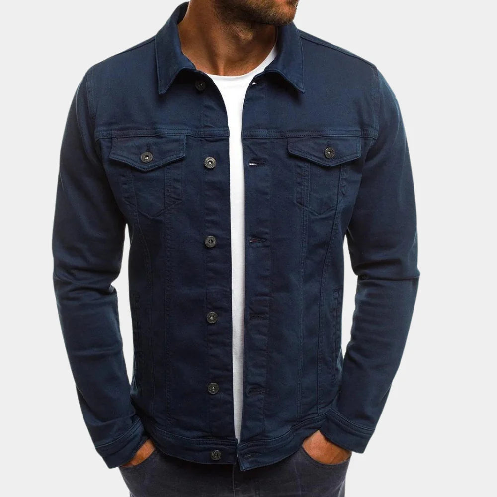 Chaqueta de Denim Casual para Hombres