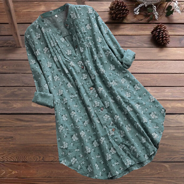 Caterina | Blusa floral de manga larga para mujer