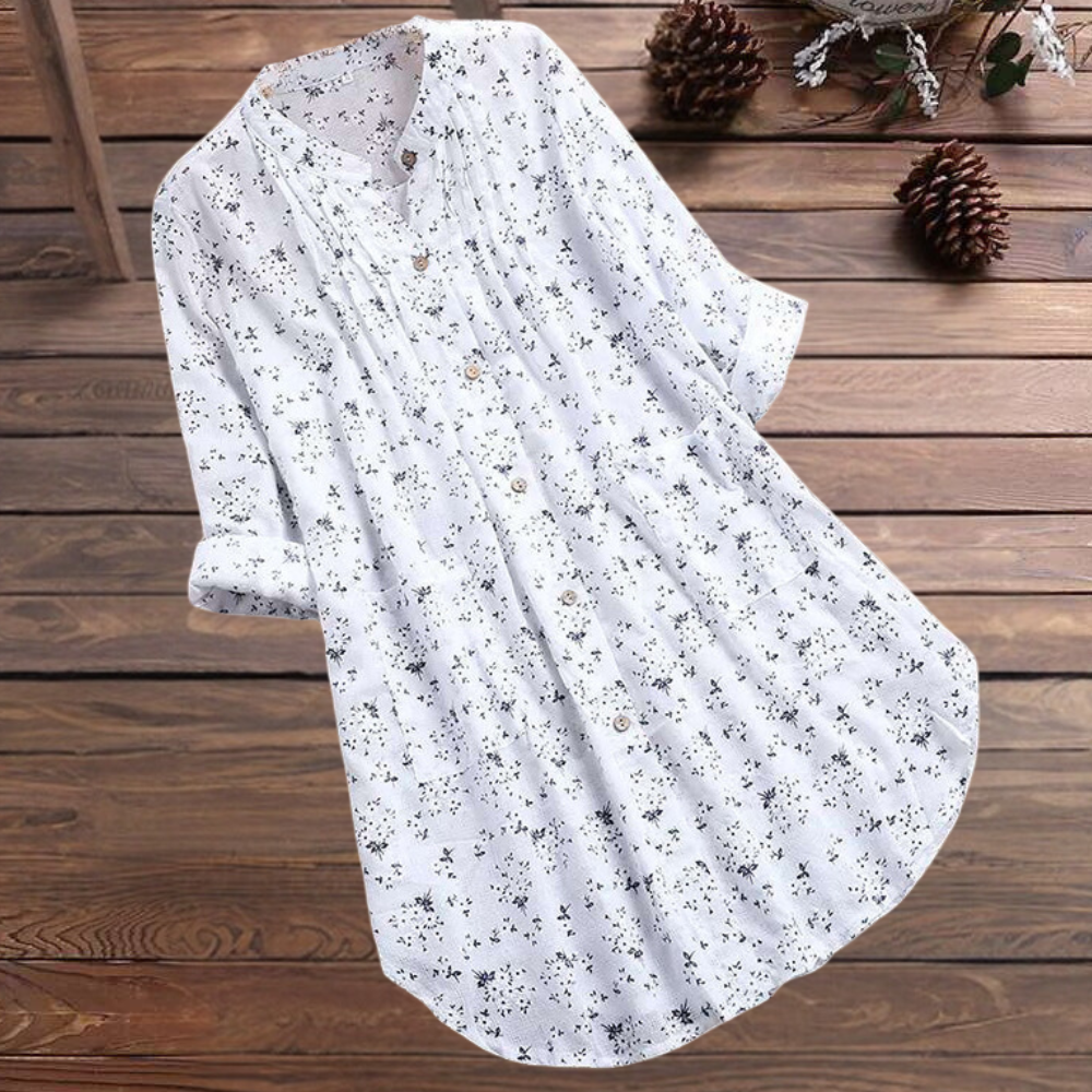 Caterina | Blusa floral de manga larga para mujer
