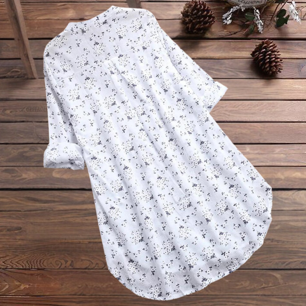 Caterina | Blusa floral de manga larga para mujer