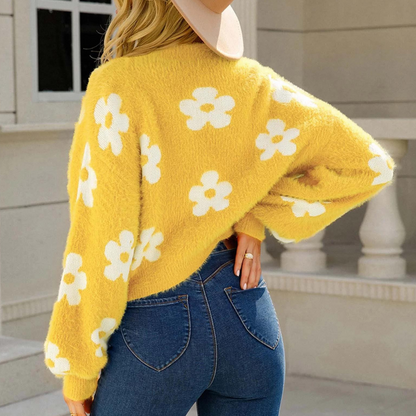 Haspana - Jersey floral para mujer