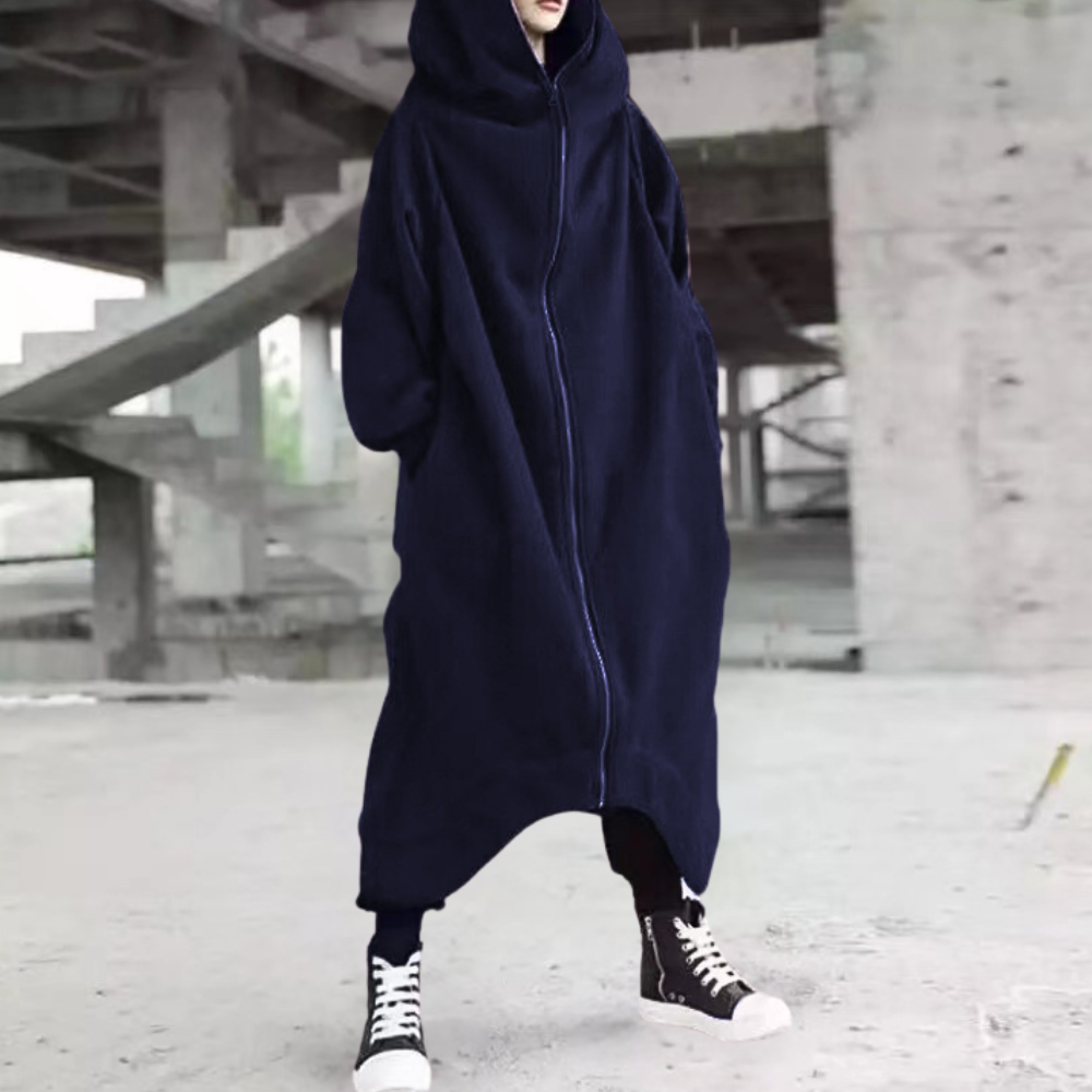 Abrigo oversize de mujer con capucha y cremallera: elegancia y comodidad para todas las estaciones