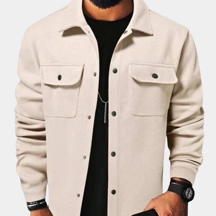 Chaqueta con Botones para Hombres