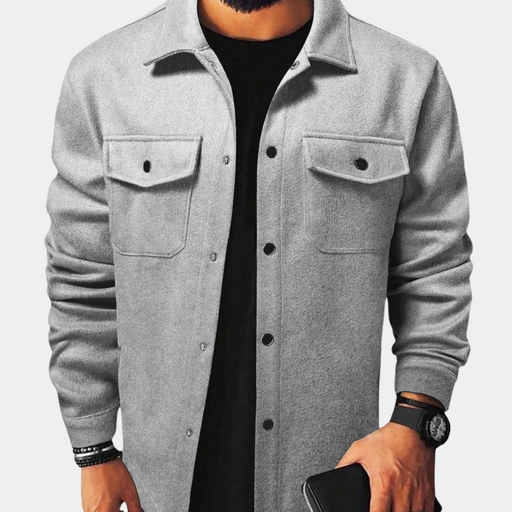 Chaqueta con Botones para Hombres