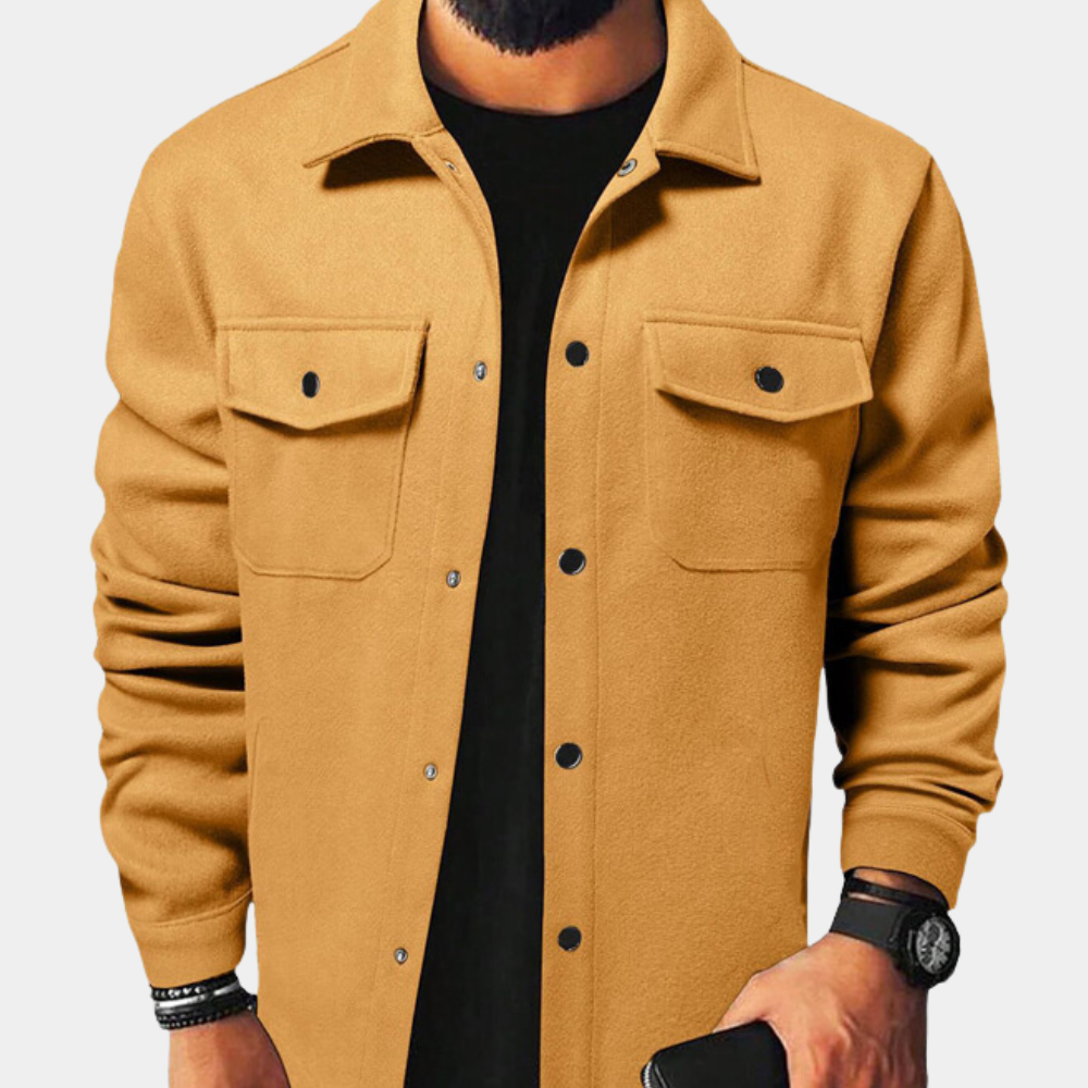 Chaqueta con Botones para Hombres