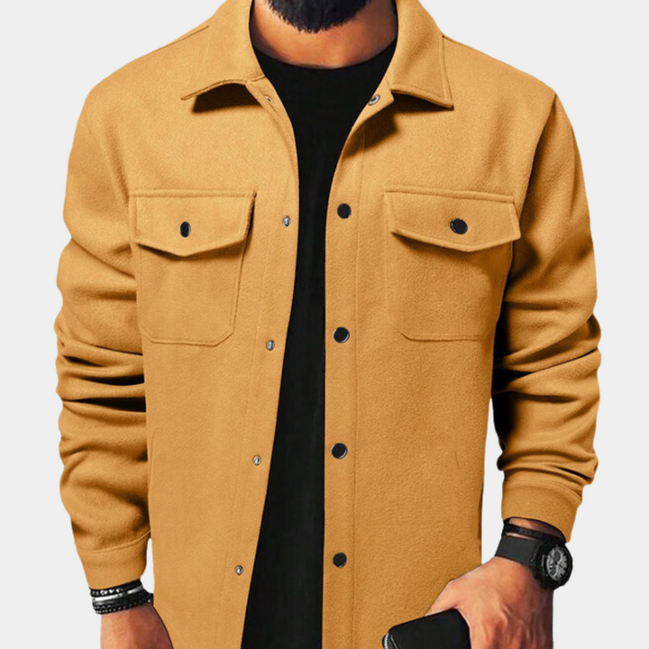 Chaqueta con Botones para Hombres