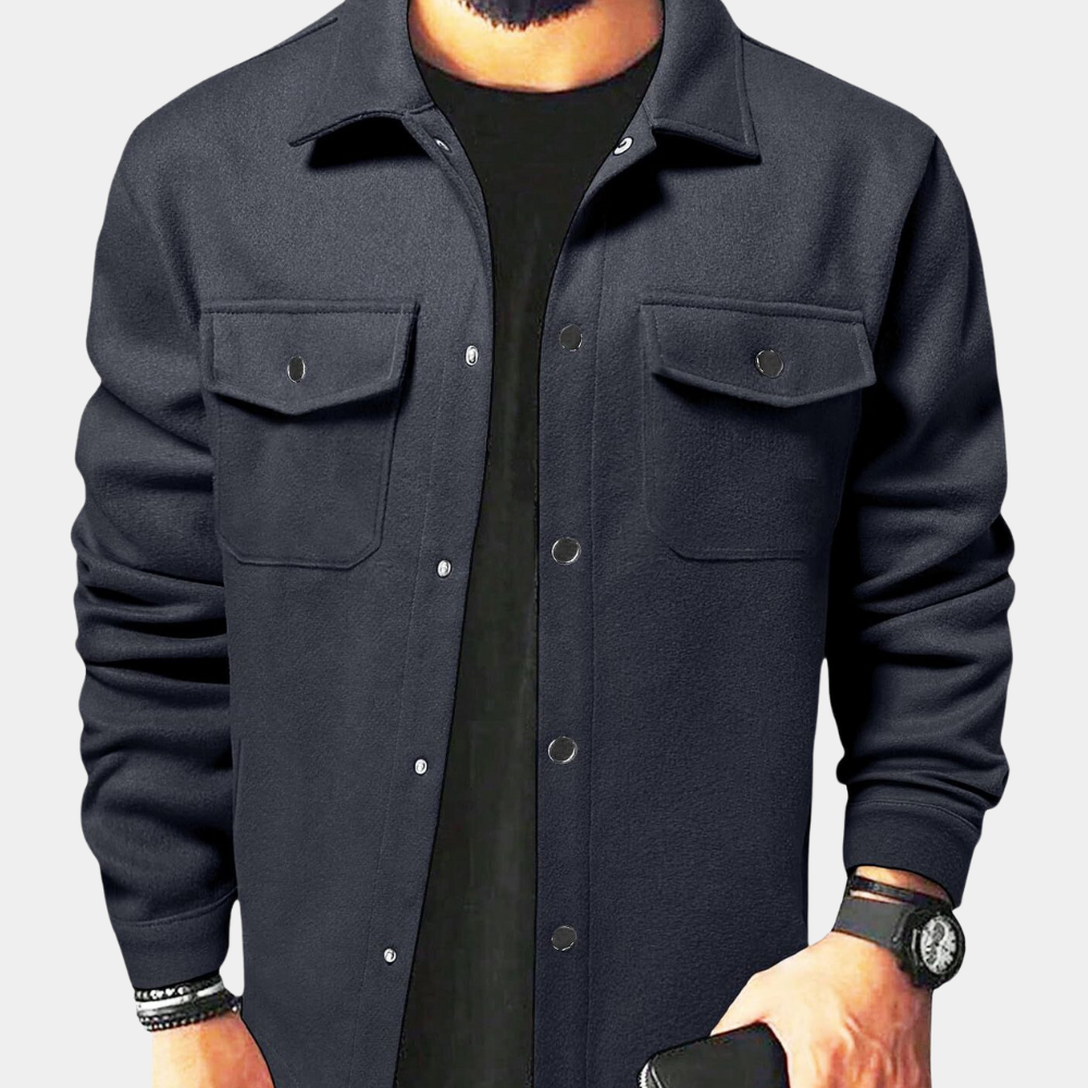 Chaqueta con Botones para Hombres