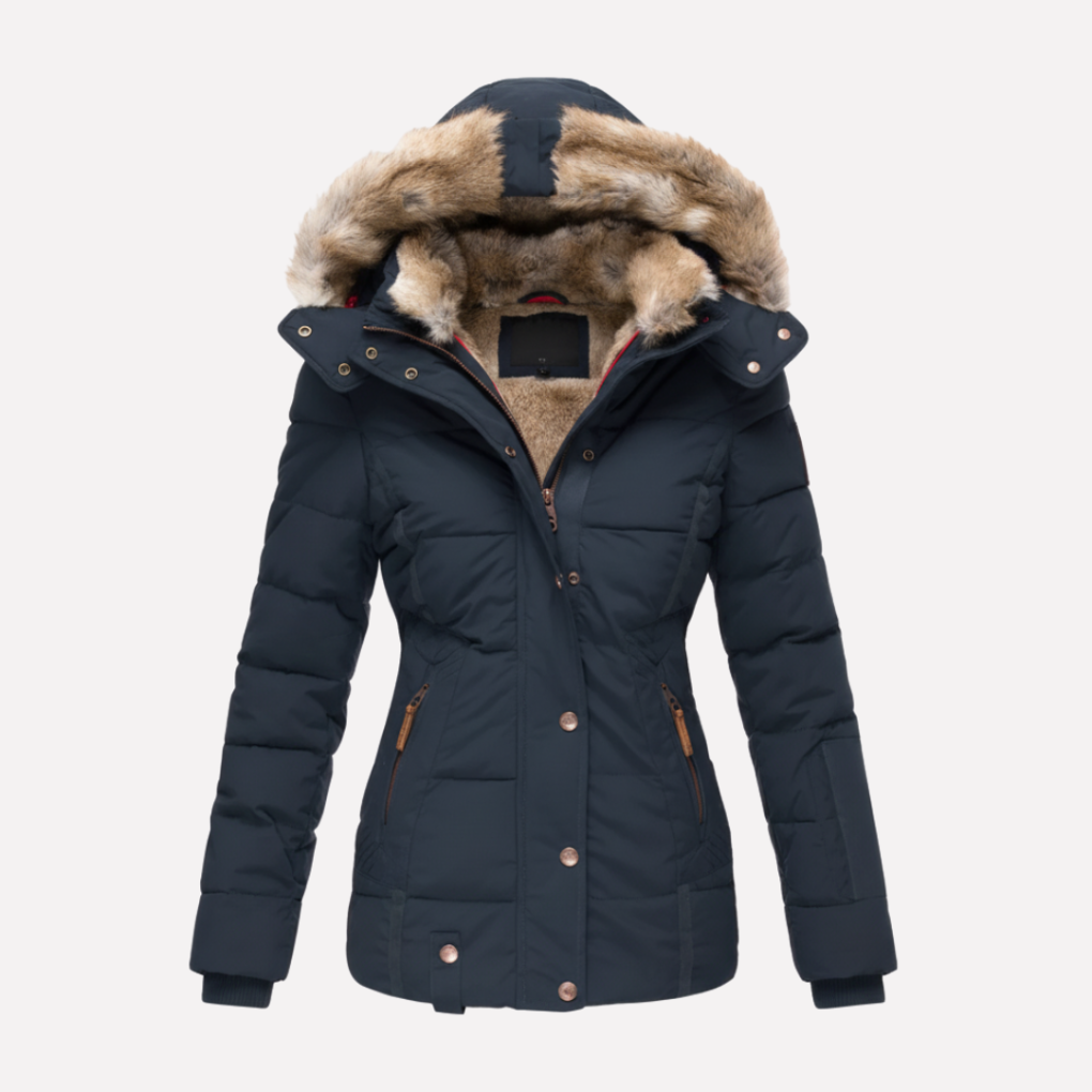 Chaqueta Acolchada con Capucha para Mujeres