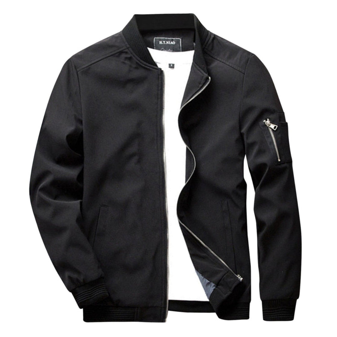 Lebbi – Chaqueta ligera con cremallera para hombre con bolsillo práctico