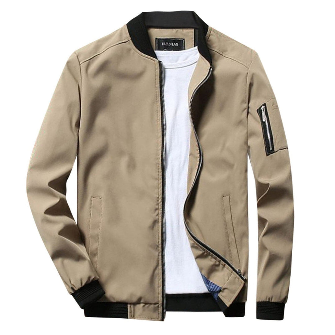 Lebbi – Chaqueta ligera con cremallera para hombre con bolsillo práctico