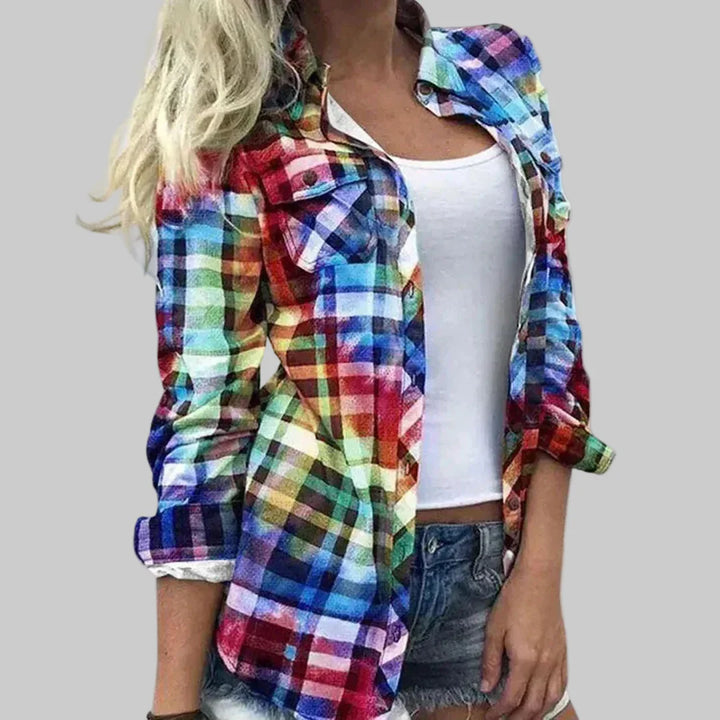 Blusa de Mujer con Diseño de Cuadro Timeless